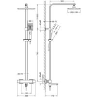 Душевая система  Timo Tetra-Thermo SX-0169/03 (черный) - Превью изображения №2 — Интернет-магазин ПроЗаказ