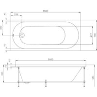 Ванна AM.PM X-Joy 160x70 W94A-160-070W-A1 - Превью изображения №11 — Интернет-магазин ПроЗаказ