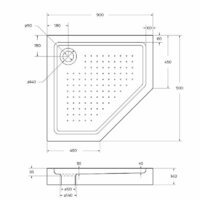 Душевой поддон BelBagno TRAY-BB-P-90-15-W 90x90 - Превью изображения №7 — Интернет-магазин ПроЗаказ