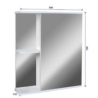  Doratiz Шкаф с зеркалом Doratiz Венеция 60 R 2712.210 (белый) - Превью изображения №20 — Интернет-магазин ПроЗаказ