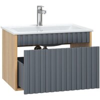  Onika Тумба под умывальник Дайлер 60 106151 (графит/дуб сонома) - Превью изображения №3 — Интернет-магазин ПроЗаказ