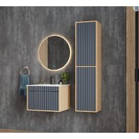  Onika Тумба под умывальник Дайлер 60 106151 (графит/дуб сонома) - Превью изображения №5 — Интернет-магазин ПроЗаказ