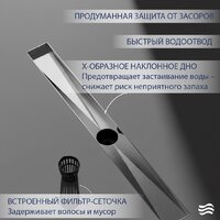 Трап/канал Lauter 2120621-LGH 1200x70 (хром) - Превью изображения №3 — Интернет-магазин ПроЗаказ