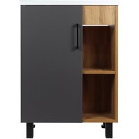  Doratiz Тумба под умывальник Лофт 50 9912.017 (графит/ватан) - Превью изображения №2 — Интернет-магазин ПроЗаказ