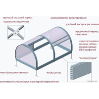 Парник Красавик Красавик-200 GHK200 (200x120x92 см) - Превью изображения №3 — Интернет-магазин ПроЗаказ