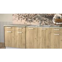 Шкаф напольный Интерлиния Компо НШ80рш2 (дуб золотой) - Превью изображения №2 — Интернет-магазин ПроЗаказ