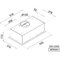 Кухонная вытяжка Kernau KBH 1060.1 B - Превью изображения №5 — Интернет-магазин ПроЗаказ