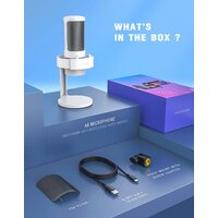 Проводной микрофон FIFINE A8 (белый) - Превью изображения №8 — Интернет-магазин ПроЗаказ