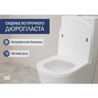 Унитаз напольный Lauter W76 P-TRAP 21122762 + гигиенический душ Mild 21LT072BM (горизонтальный выпуск) - Превью изображения №5 — Интернет-магазин ПроЗаказ