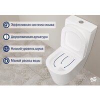 Унитаз напольный Lauter W76 P-TRAP 21122762 + гигиенический душ Mild 21LT072BM (горизонтальный выпуск) - Превью изображения №6 — Интернет-магазин ПроЗаказ