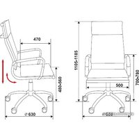 Офисное кресло Бюрократ CH-993/Grey - Превью изображения №5 — Интернет-магазин ПроЗаказ