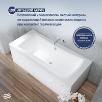 Ванна Lauter Belgravia 180x80 21110180 (с ножками, лицевым и торцевым экранами) - Превью изображения №4 — Интернет-магазин ПроЗаказ