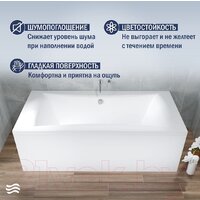 Ванна Lauter Belgravia 180x80 21110180 (с ножками, лицевым и торцевым экранами) - Превью изображения №3 — Интернет-магазин ПроЗаказ