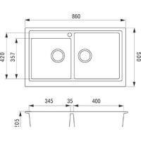 Кухонная мойка Longran Classic CLS860.500 20 (croma/49) - Превью изображения №3 — Интернет-магазин ПроЗаказ