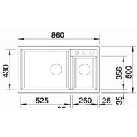 Кухонная мойка Blanco Metra 9 525936 (черный) - Превью изображения №5 — Интернет-магазин ПроЗаказ