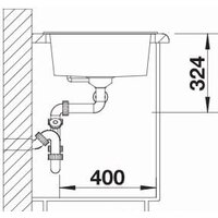 Кухонная мойка Blanco Metra 9 525936 (черный) - Превью изображения №2 — Интернет-магазин ПроЗаказ