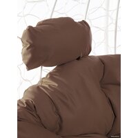Подвесное кресло M-Group Для двоих 11450105 (белый ротанг/коричневая подушка) - Превью изображения №9 — Интернет-магазин ПроЗаказ