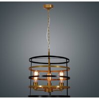 Подвесная люстра Элетех Абелла 231 НСБ 01-3х60-167 Е27 1005405102 (черный/золото) - Превью изображения №3 — Интернет-магазин ПроЗаказ