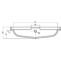 Умывальник Акватон Фабиа 80 80x45 - Превью изображения №3 — Интернет-магазин ПроЗаказ
