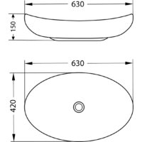 Умывальник Lauter 21502 + Moon 21СК8691BS с сифоном 21635B (черный матовый) - Превью изображения №4 — Интернет-магазин ПроЗаказ