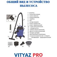 Пылесос Vityaz Pro VP20-1500 - Превью изображения №2 — Интернет-магазин ПроЗаказ