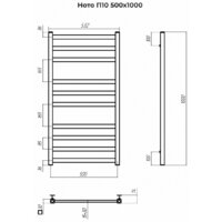 Полотенцесушитель TERMINUS Ното П10 500x1000 - Превью изображения №3 — Интернет-магазин ПроЗаказ