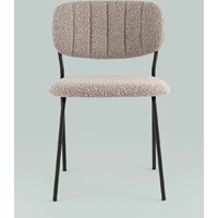 Стул Stool Group Кэрол без подлокотников FDC9003 DC2635-4A grey (букле серый/черные ножки) - Превью изображения №2 — Интернет-магазин ПроЗаказ