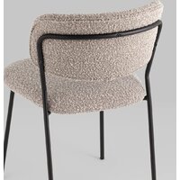 Стул Stool Group Кэрол без подлокотников FDC9003 DC2635-4A grey (букле серый/черные ножки) - Превью изображения №7 — Интернет-магазин ПроЗаказ
