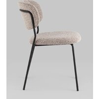 Стул Stool Group Кэрол без подлокотников FDC9003 DC2635-4A grey (букле серый/черные ножки) - Превью изображения №3 — Интернет-магазин ПроЗаказ