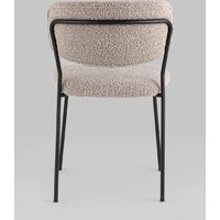 Стул Stool Group Кэрол без подлокотников FDC9003 DC2635-4A grey (букле серый/черные ножки) - Превью изображения №5 — Интернет-магазин ПроЗаказ