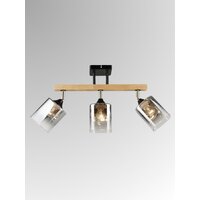 Люстра средней высоты Aitin Pro НПБ 02-3x60-101 N5280/3 (черный/дерево) - Превью изображения №2 — Интернет-магазин ПроЗаказ