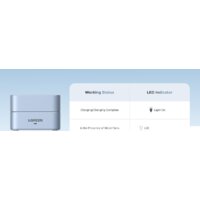 Беспроводное зарядное Ugreen MagFlow 2-in-1 W752 55960 (голубой) - Превью изображения №3 — Интернет-магазин ПроЗаказ