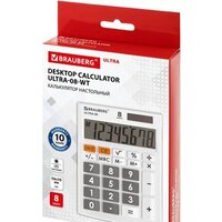 Бухгалтерский калькулятор BRAUBERG Ultra-08-WT 250512 (белый) - Превью изображения №9 — Интернет-магазин ПроЗаказ
