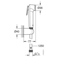 Гигиенический душ Grohe Tempesta-F Trigger Spray 30 27513001 - Превью изображения №2 — Интернет-магазин ПроЗаказ
