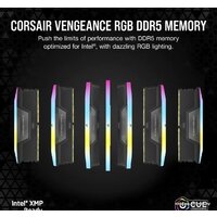 Оперативная память Corsair Vengeance RGB 2x16ГБ DDR5 5600 МГц CMH32GX5M2B5600C40K - Превью изображения №7 — Интернет-магазин ПроЗаказ