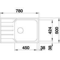 Кухонная мойка Blanco Lemis XL 6 S-IF Compact 525110 (серебристый) - Превью изображения №3 — Интернет-магазин ПроЗаказ