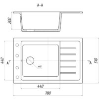Кухонная мойка Wisent WB28-11 (с сифоном) - Превью изображения №6 — Интернет-магазин ПроЗаказ