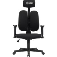 Офисное кресло CACTUS CS-CHR-MC03-BKGY (черный/серый) - Превью изображения №2 — Интернет-магазин ПроЗаказ