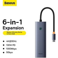 Док-станция Baseus UltraJoy Series 6-Port Hub Docking Station B00052802811-00 - Превью изображения №3 — Интернет-магазин ПроЗаказ