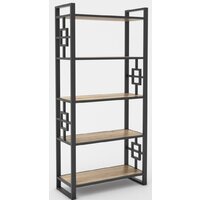 Hype Mebel Квадро 50x200 (черный/древесина белая)