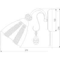 Бра Евросвет Floranse 30155/1 (белый) - Превью изображения №4 — Интернет-магазин ПроЗаказ