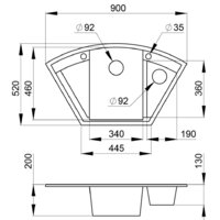 Кухонная мойка Granula GR-9001 (пирит) - Превью изображения №2 — Интернет-магазин ПроЗаказ