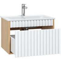  Onika Тумба под умывальник Дайлер 60 106150 (белый/дуб сонома) - Превью изображения №3 — Интернет-магазин ПроЗаказ