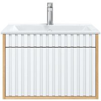  Onika Тумба под умывальник Дайлер 60 106150 (белый/дуб сонома) - Превью изображения №2 — Интернет-магазин ПроЗаказ