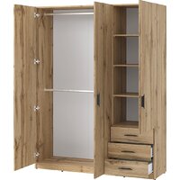 Шкаф распашной Involux Престон 226H062 (дуб натюрель) - Превью изображения №2 — Интернет-магазин ПроЗаказ