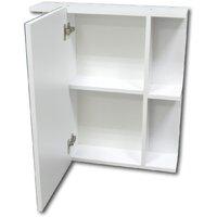  Гамма Шкаф с зеркалом 07т (белый) - Превью изображения №2 — Интернет-магазин ПроЗаказ