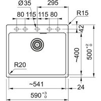 Кухонная мойка Franke Maris MRG 610-54 FTL 114.0737.998 (серый сланец) - Превью изображения №3 — Интернет-магазин ПроЗаказ