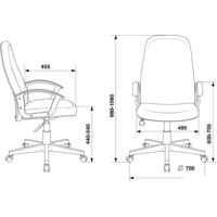 Офисное кресло Бюрократ CH-808LT (черный) - Превью изображения №5 — Интернет-магазин ПроЗаказ