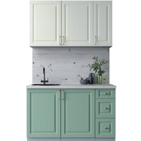 Интерлиния Мила Шато 1.3А (белый/мята/бискайская сосна)