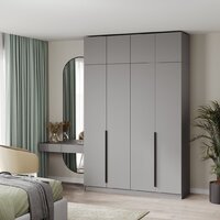 Шкаф распашной Soma Lord Black 160x240 (серый) - Превью изображения №6 — Интернет-магазин ПроЗаказ